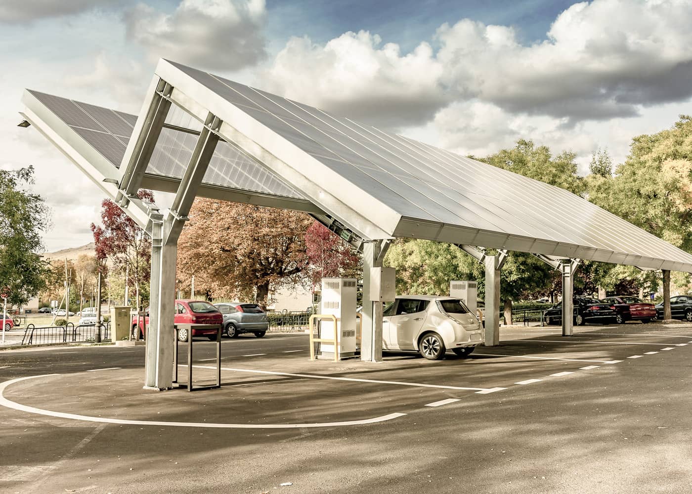 charging stations solar panels