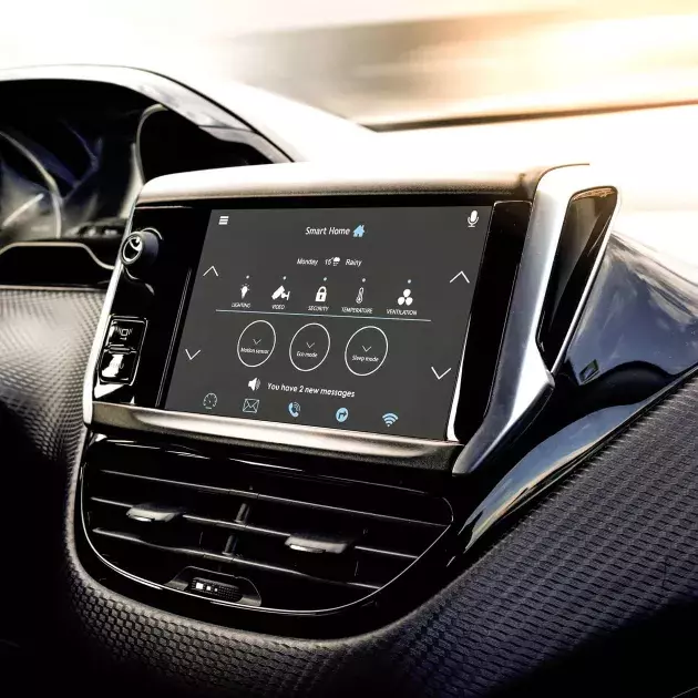 geconnecteerde auto scherm